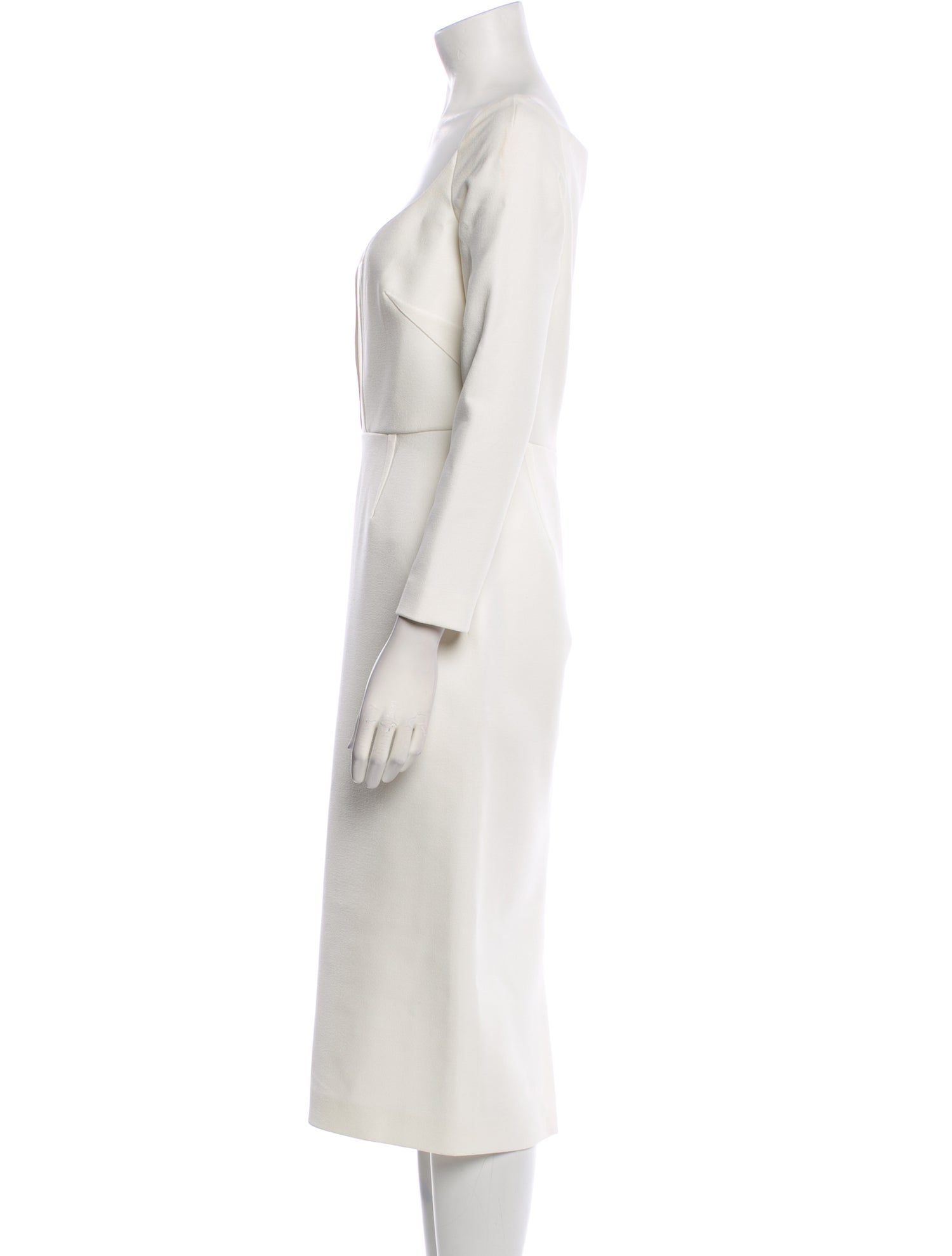 Roland Mouret Square Neckline Midi Length Dress