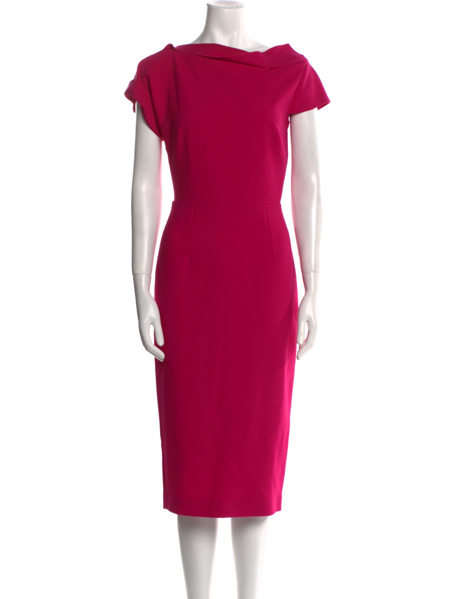 Roland Mouret Cowl Neck Midi Length Dress