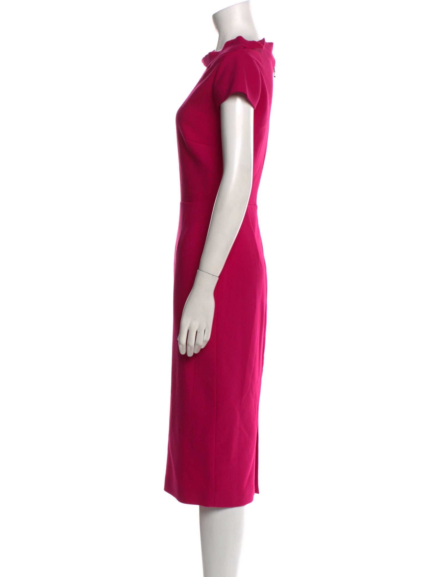 Roland Mouret Cowl Neck Midi Length Dress