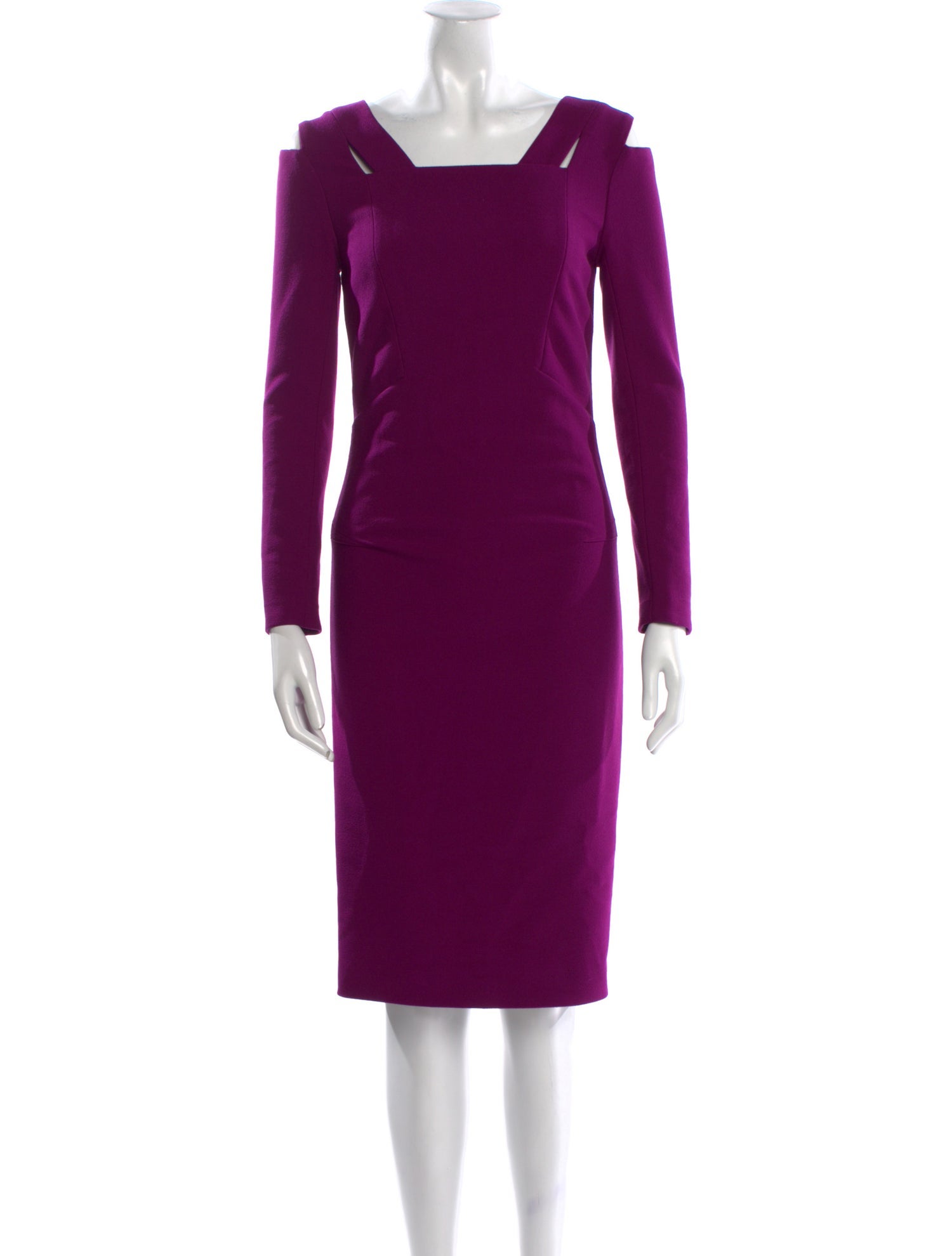 Roland Mouret Square Neckline Knee-Length Dress