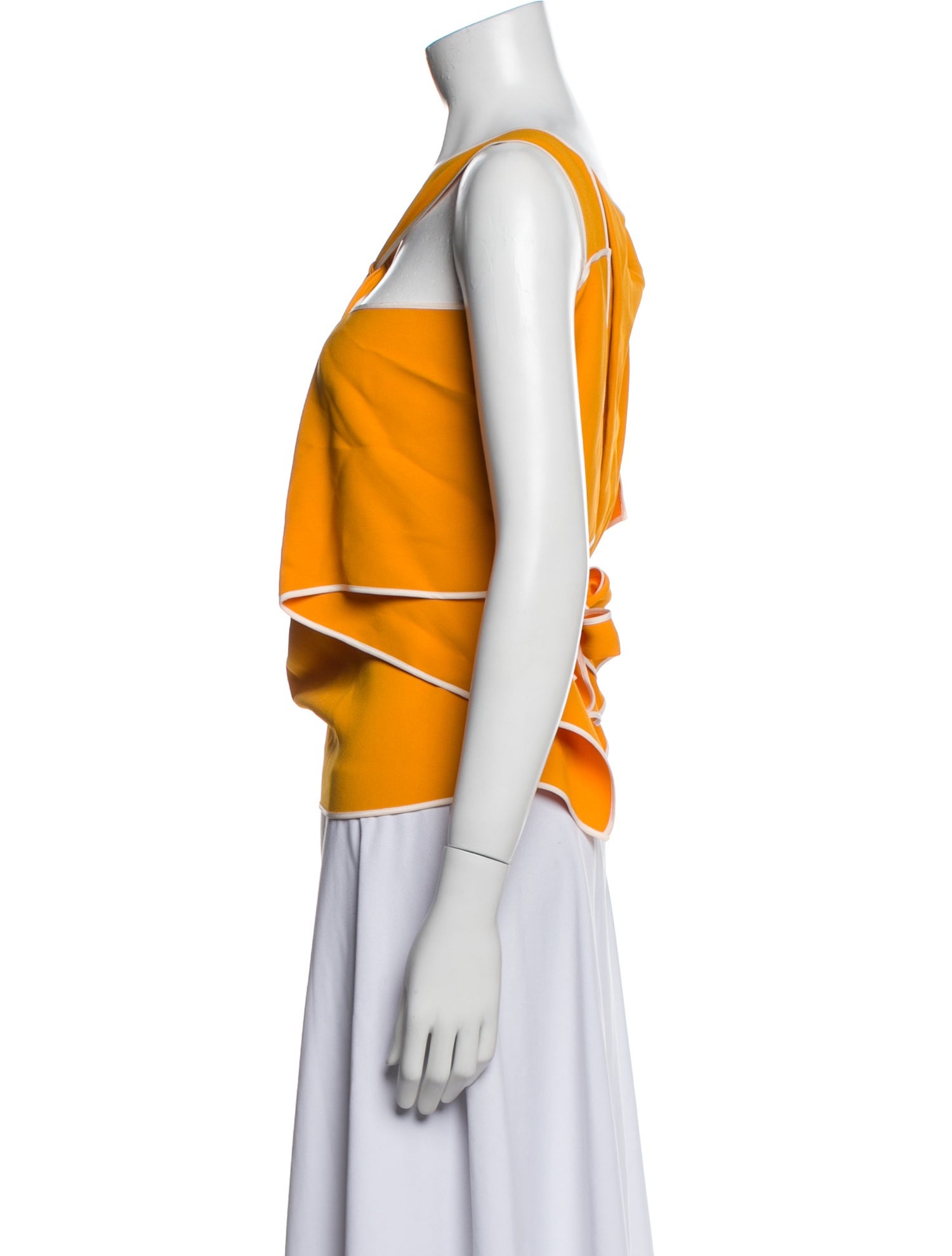 Roland Mouret Halterneck Sleeveless Crop Top