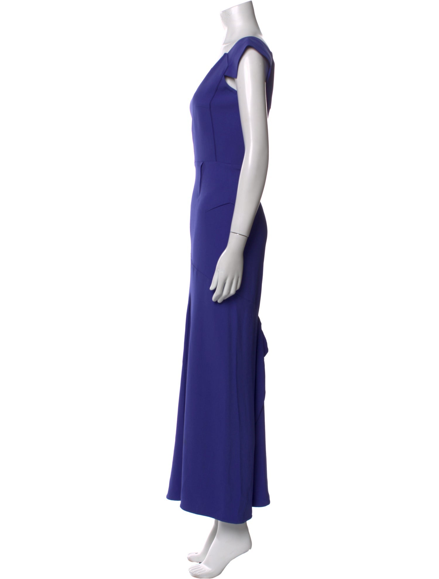 Roland Mouret V-Neck Long Dress