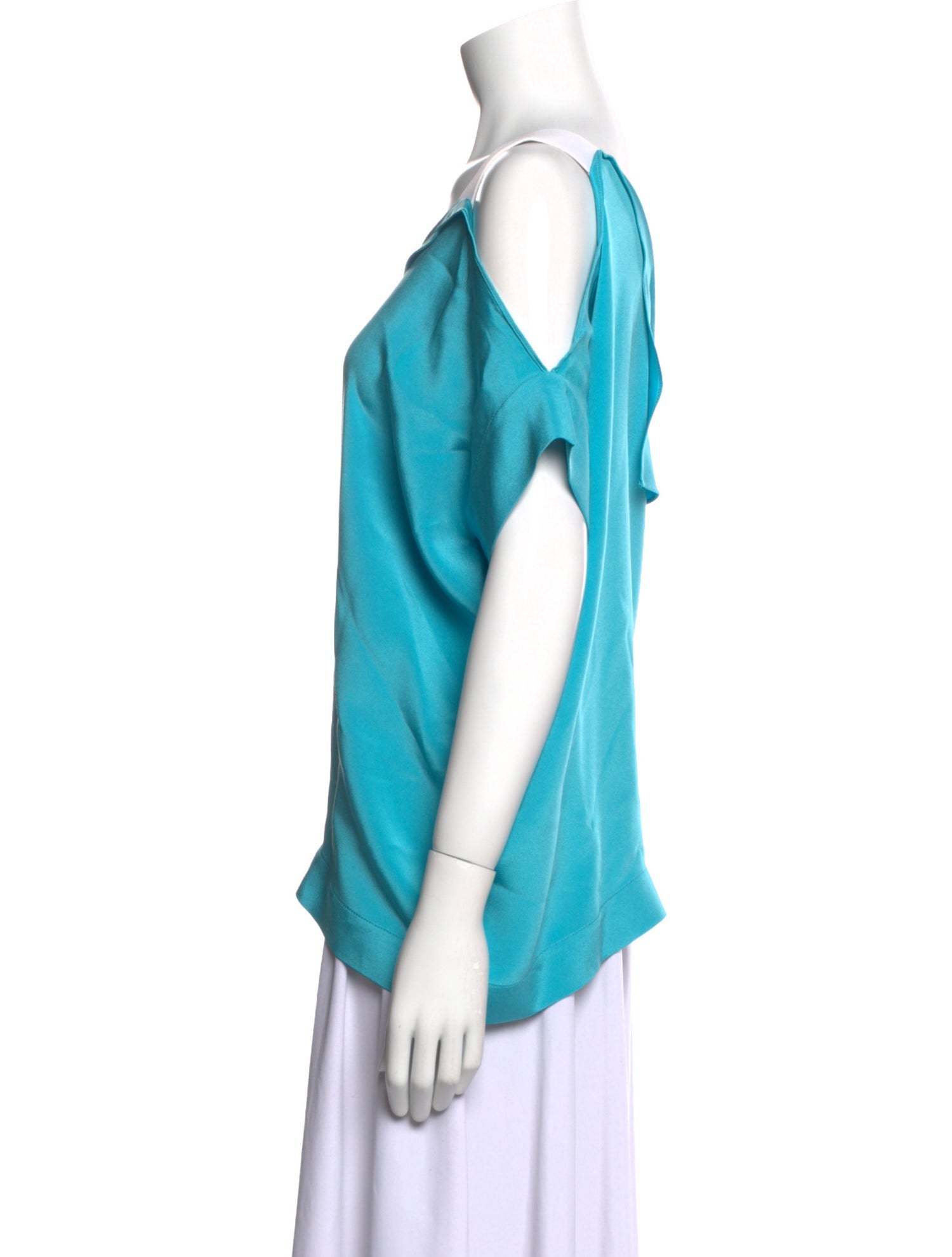 Roland Mouret Silk One-Shoulder Top