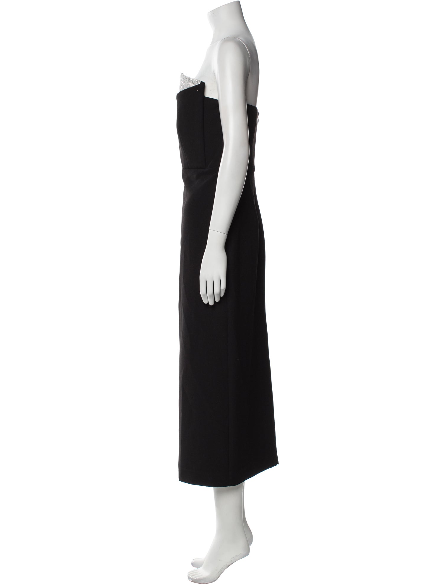 Roland Mouret Strapless Midi Length Dress