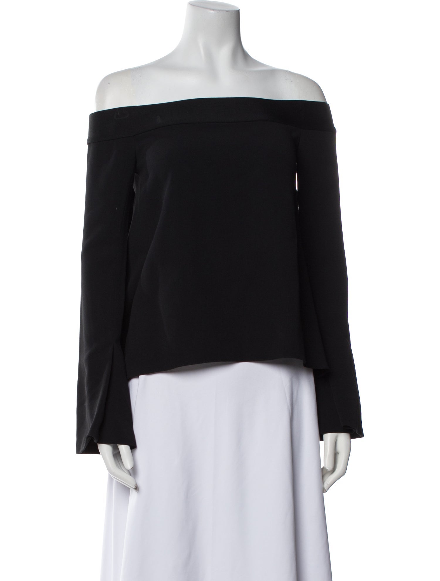 Roland Mouret Off-The-Shoulder Long Sleeve Top