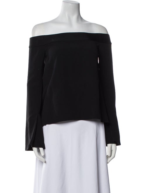 Roland Mouret Off-The-Shoulder Long Sleeve Top