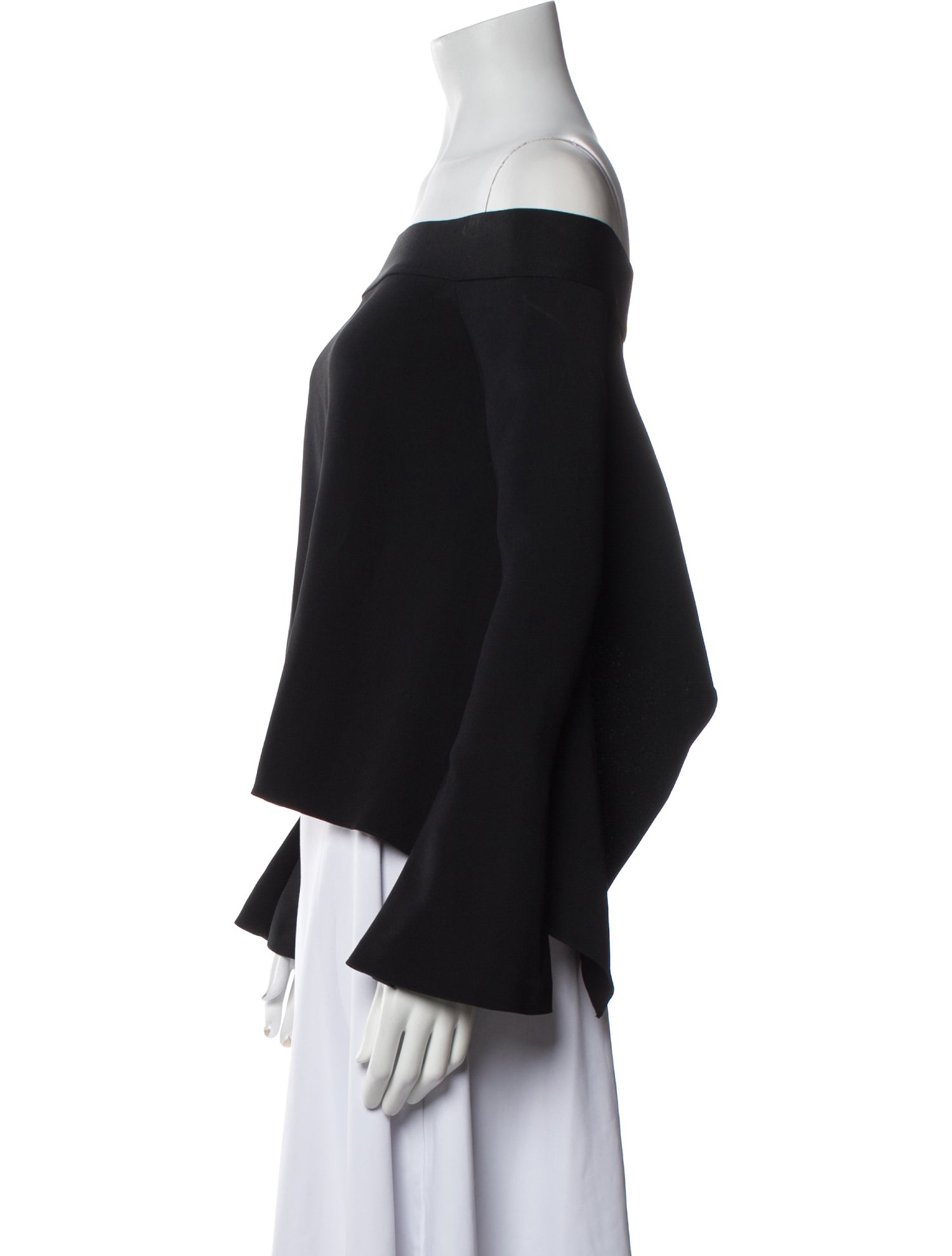 Roland Mouret Off-The-Shoulder Long Sleeve Top