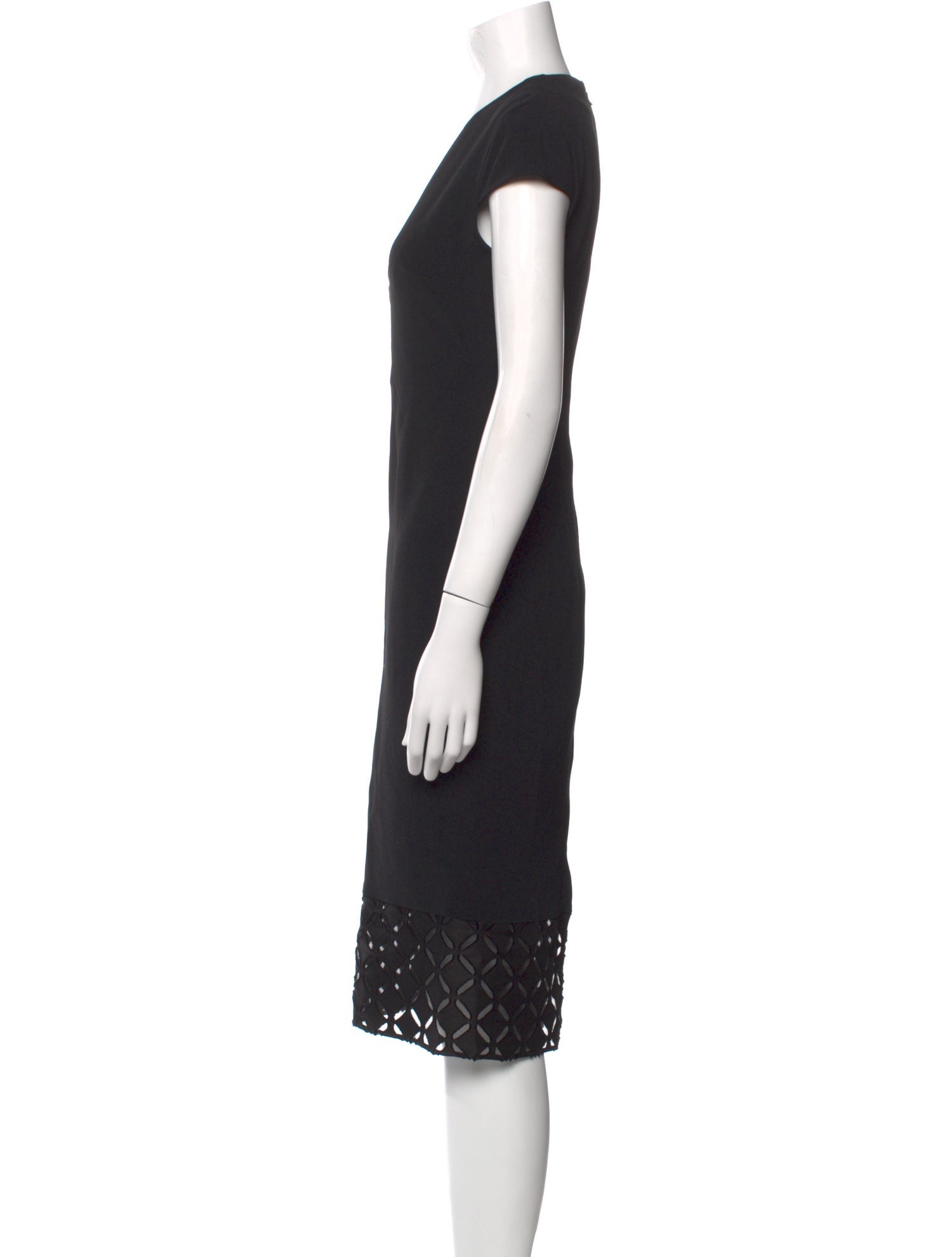 Roland Mouret V-Neck Midi Length Dress