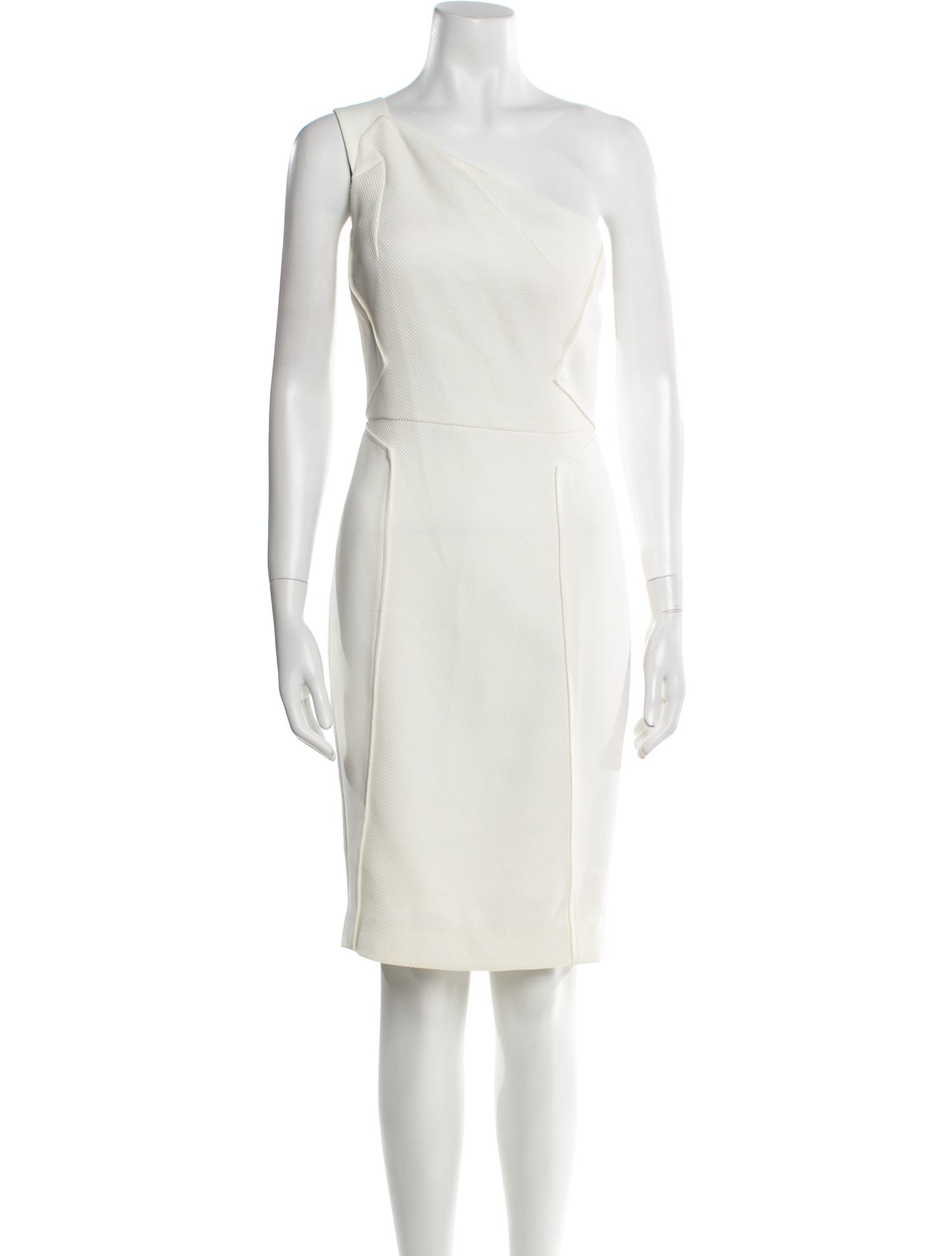 Roland Mouret One-Shoulder Knee-Length Dress