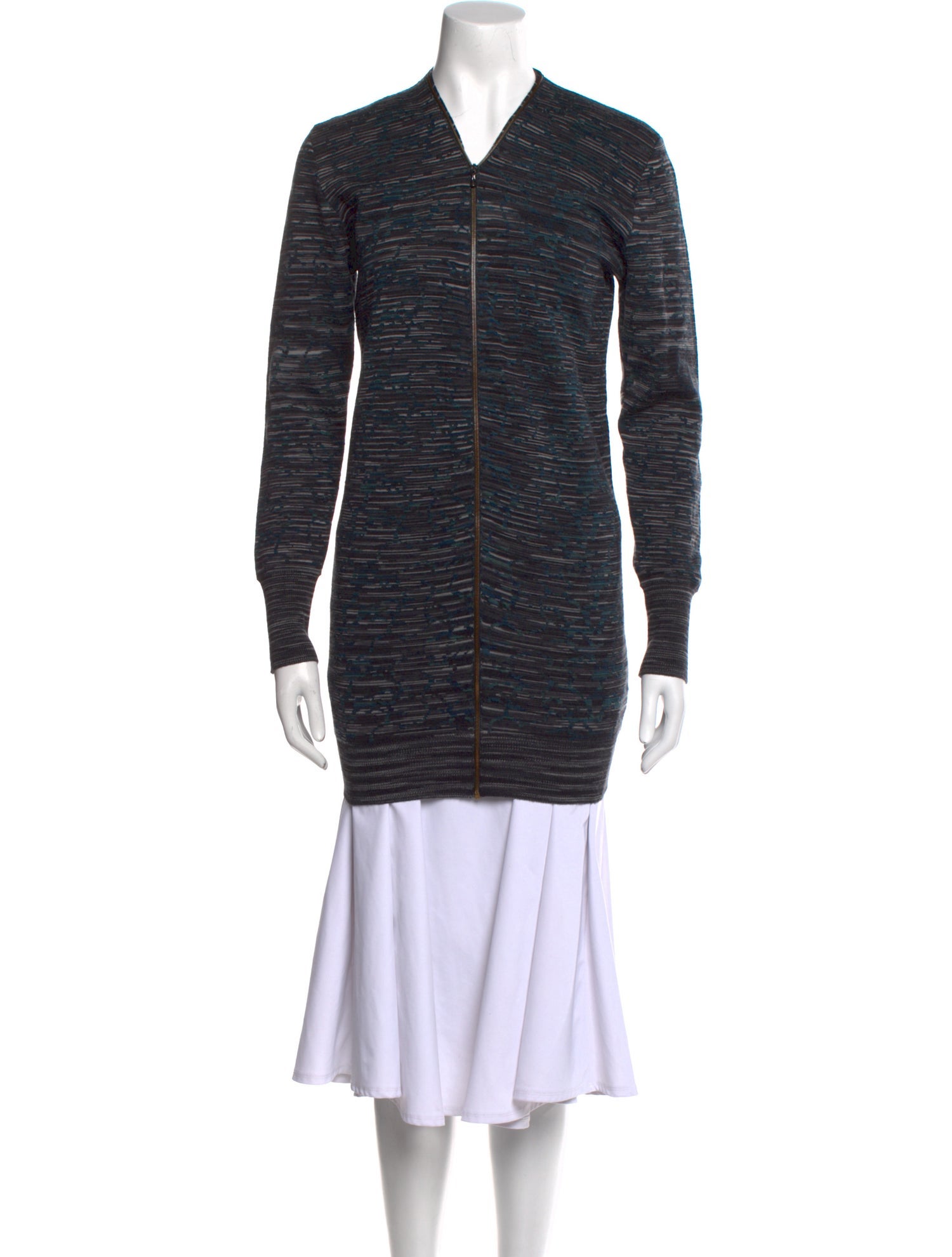 Roland Mouret Merino Wool Striped Sweater