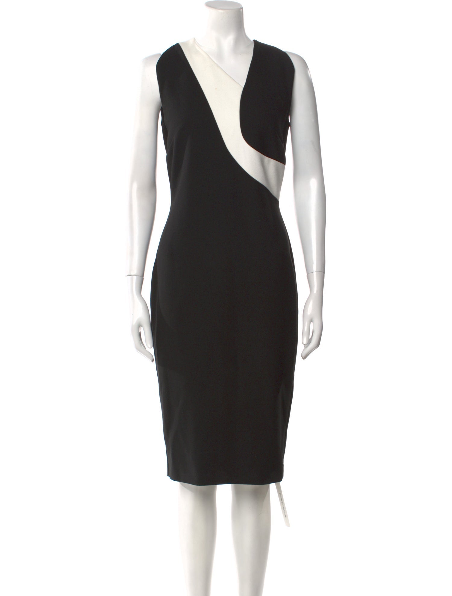 Roland Mouret V-Neck Knee-Length Dress
