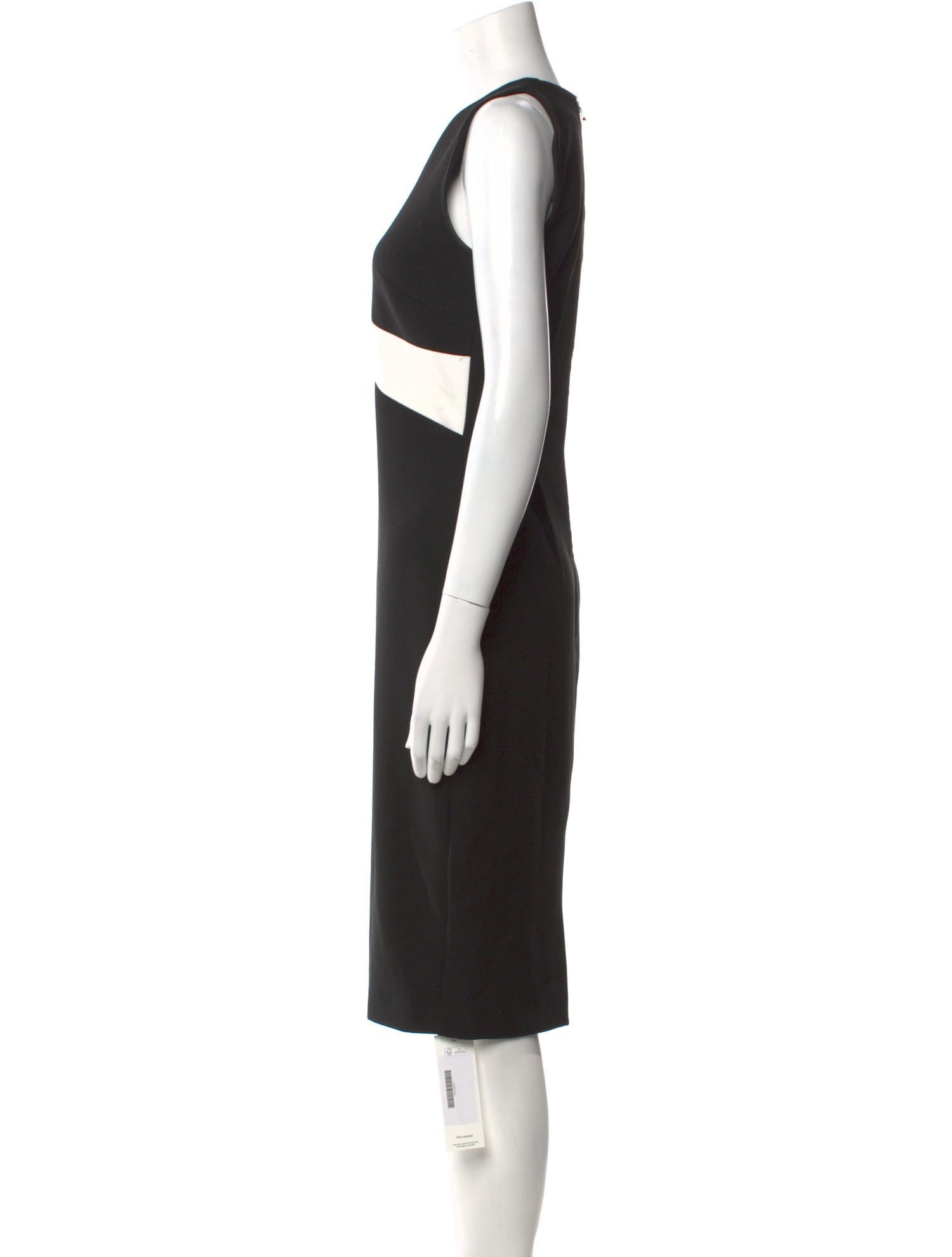 Roland Mouret V-Neck Knee-Length Dress