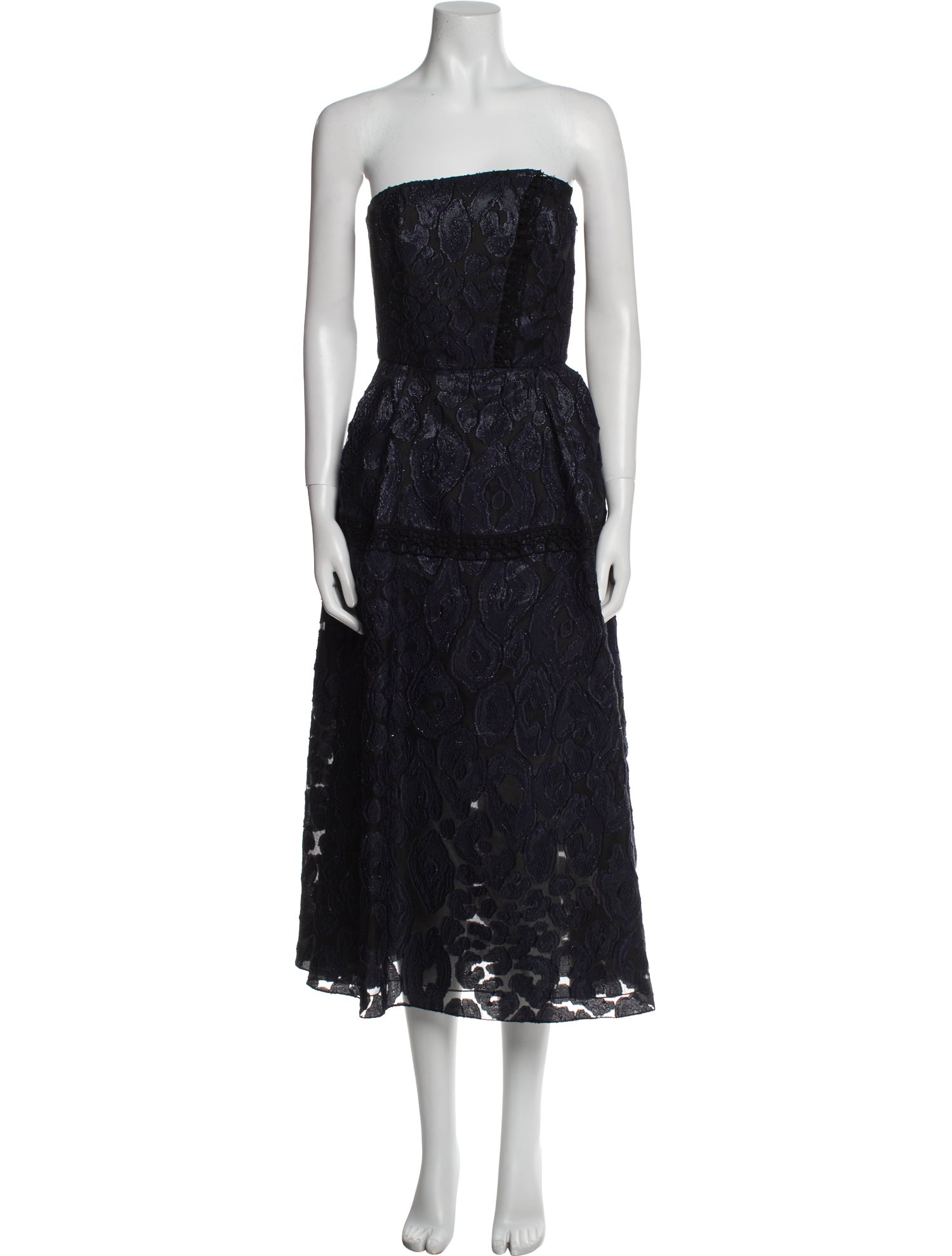 Roland Mouret Lace Pattern Midi Length Dress