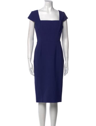 Roland Mouret Square Neckline Knee-Length Dress