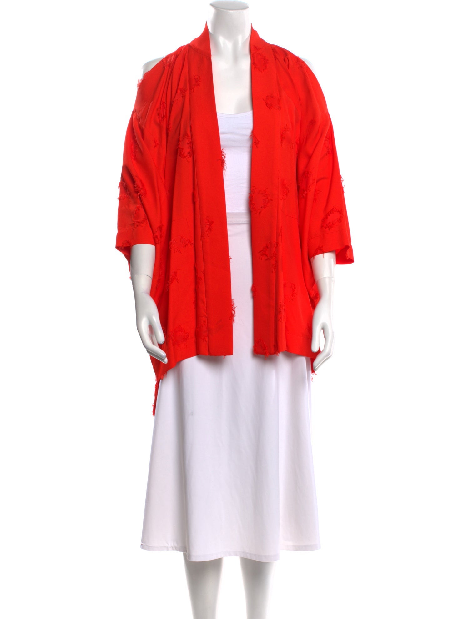 Roland Mouret V-Neck Three-Quarter Sleeve Tunic