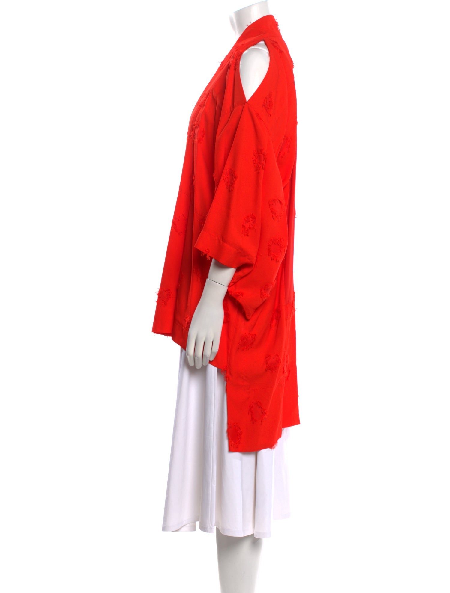 Roland Mouret V-Neck Three-Quarter Sleeve Tunic
