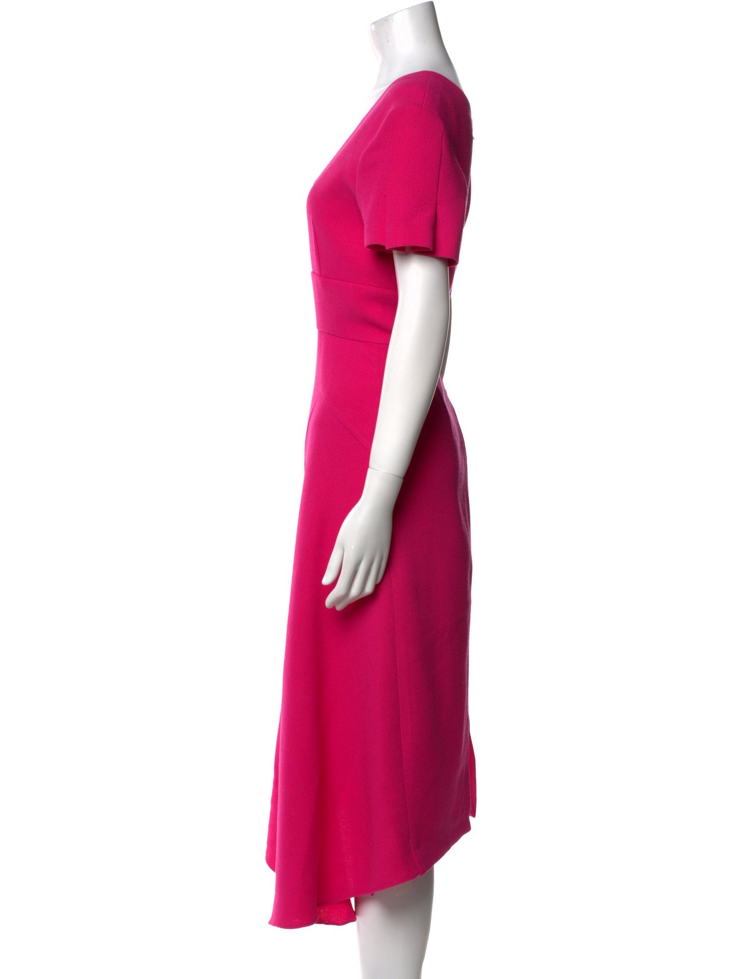 Roland Mouret Square Neckline Midi Length Dress