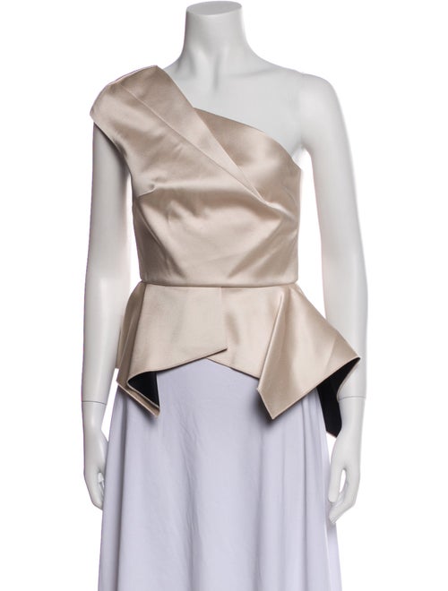 Roland Mouret One-Shoulder Sleeveless Blouse