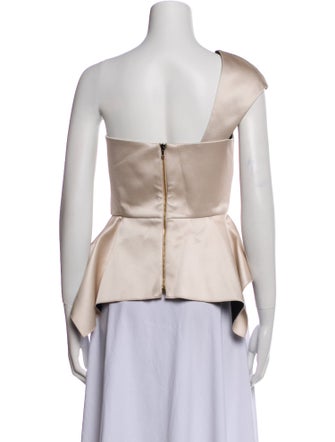 Roland Mouret One-Shoulder Sleeveless Blouse