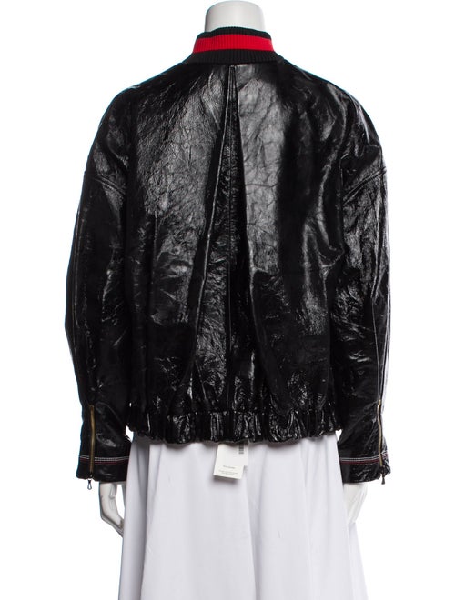 Roland Mouret Leather Bomber Jacket