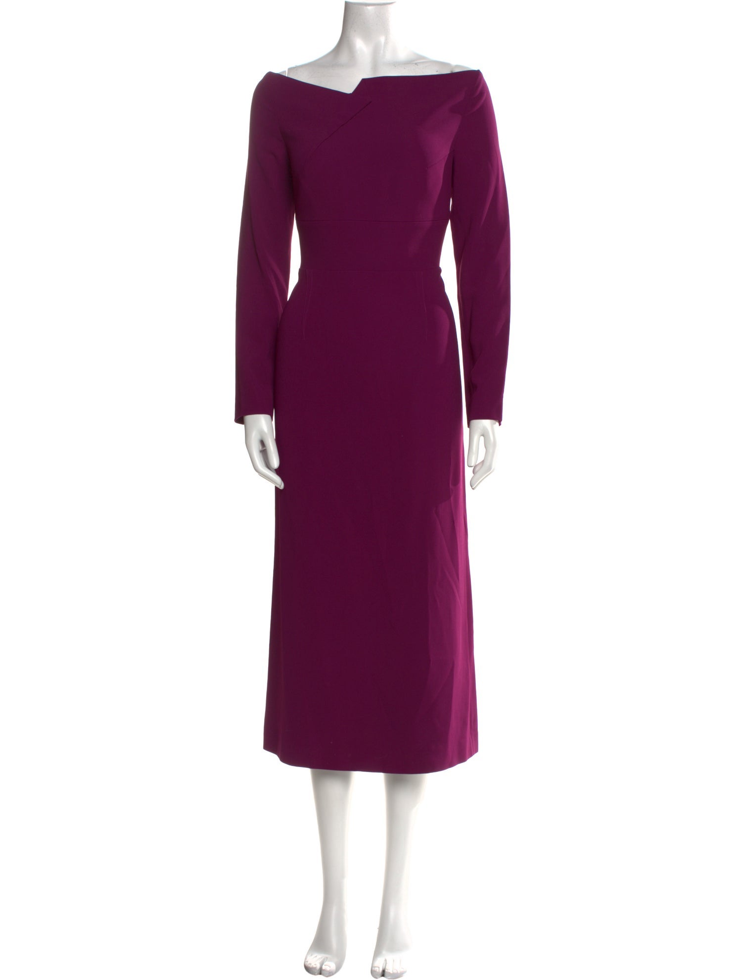 Roland Mouret Bateau Neckline Long Dress