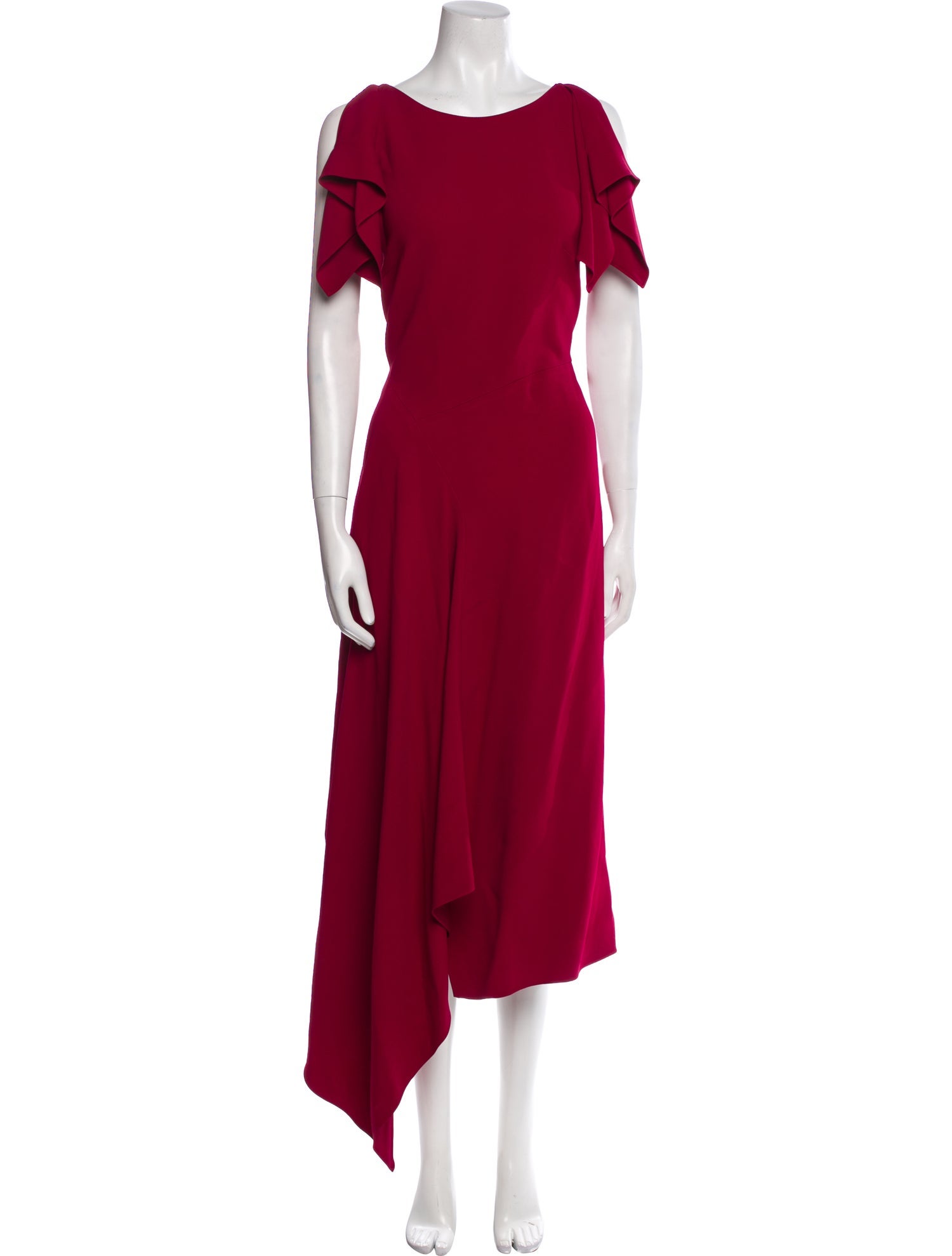 Roland Mouret Crew Neck Long Dress