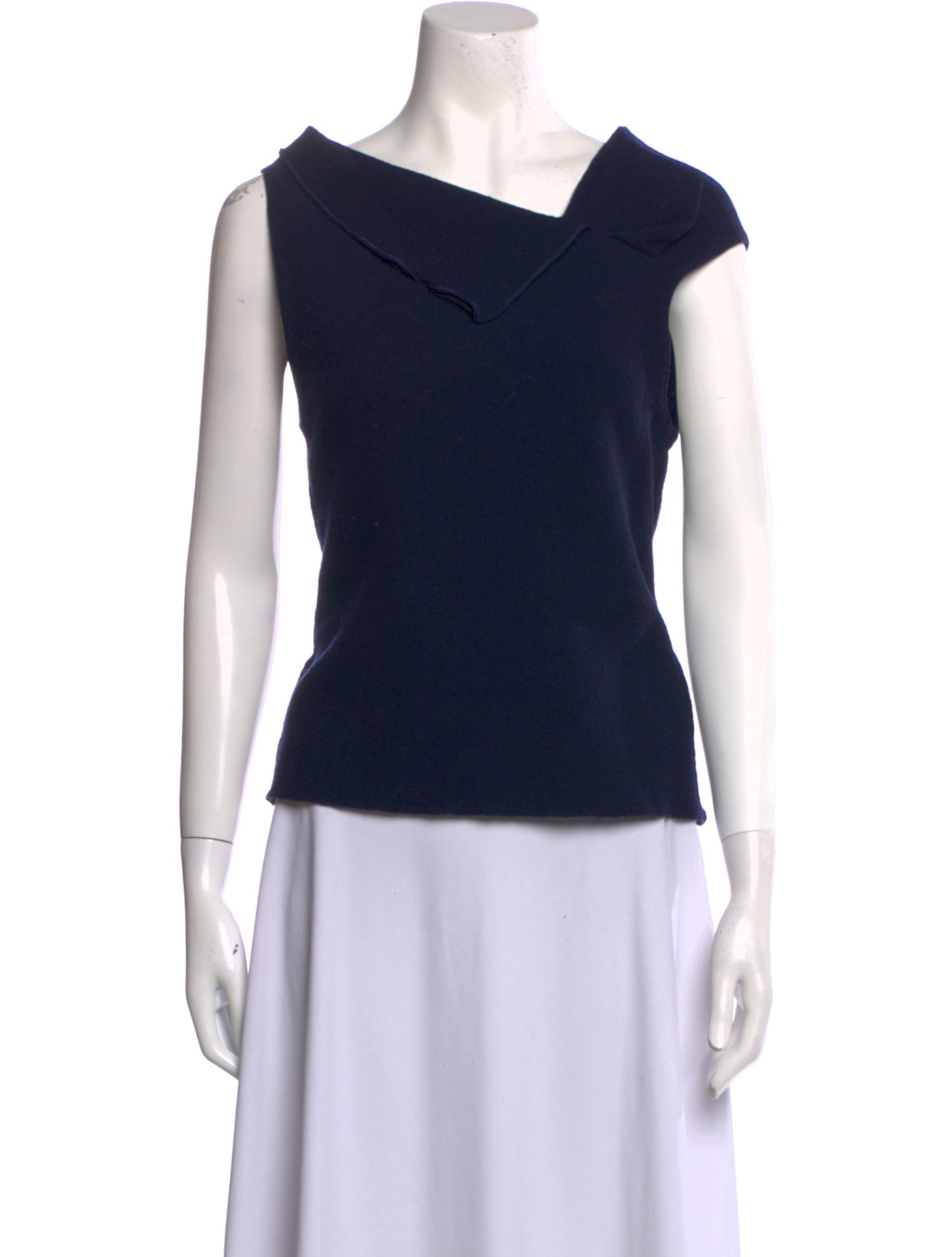 Roland Mouret Wool Asymmetrical Top