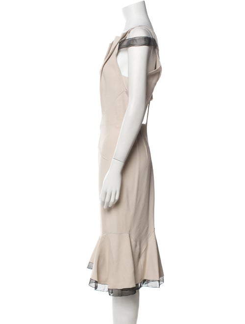 Roland Mouret Off-The-Shoulder Midi Length Dress