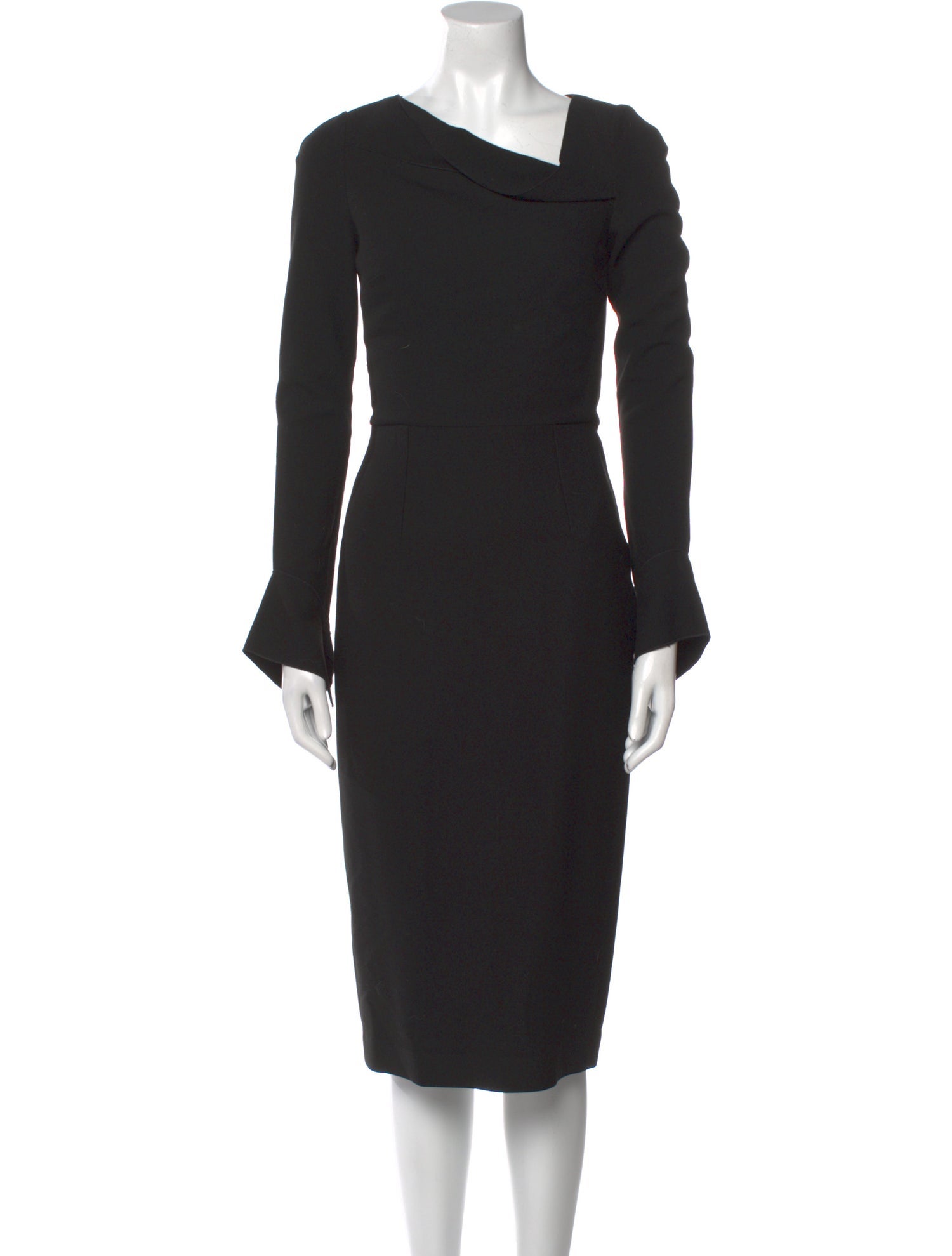 Roland Mouret Cowl Neck Midi Length Dress