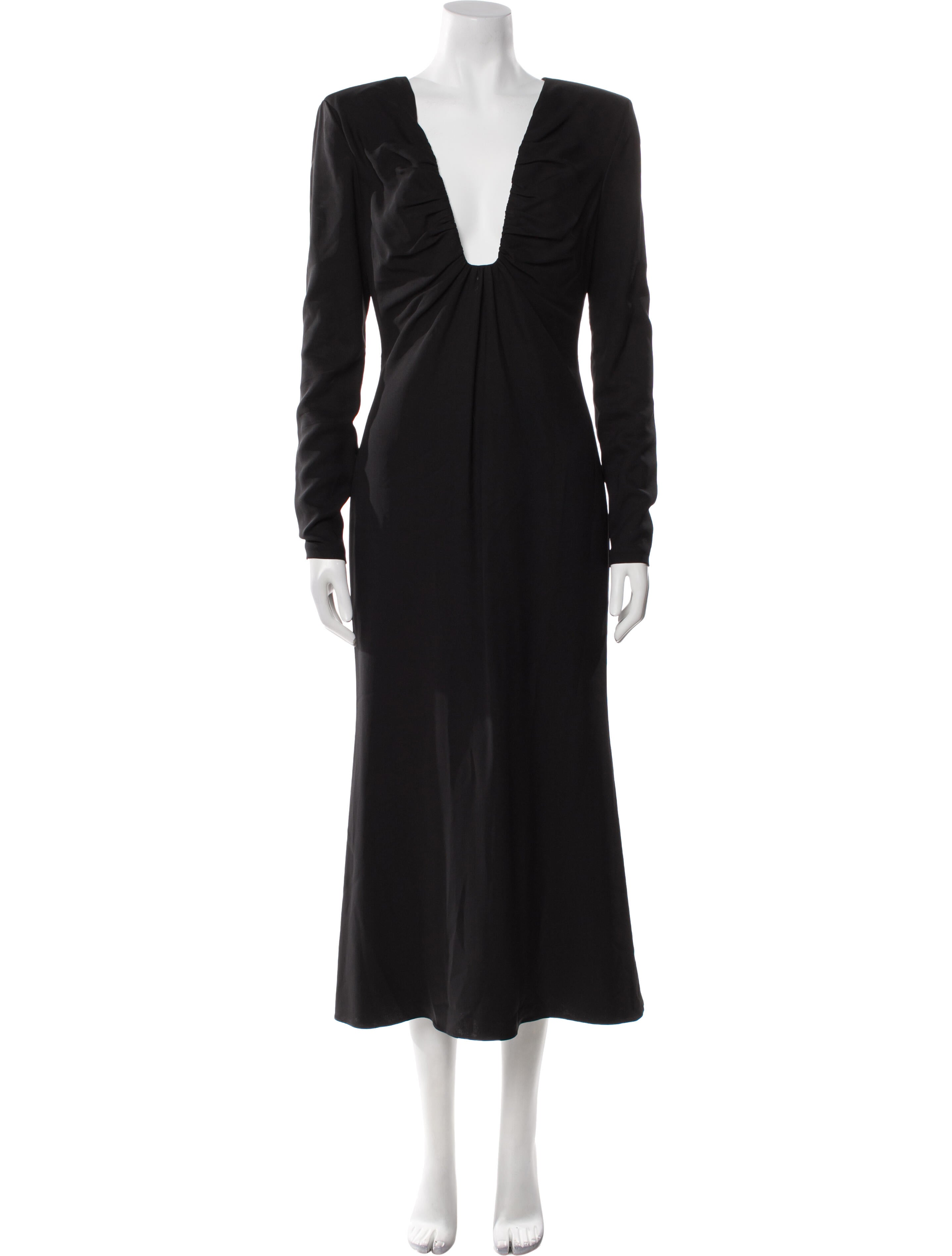 Roland Mouret V-Neck Long Dress