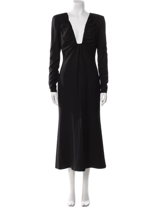 Roland Mouret V-Neck Long Dress