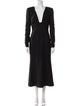 Roland Mouret V-Neck Long Dress