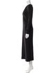 Roland Mouret V-Neck Long Dress