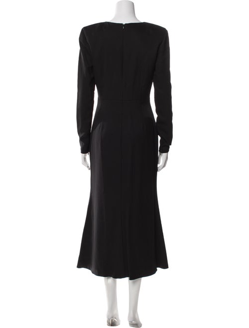 Roland Mouret V-Neck Long Dress