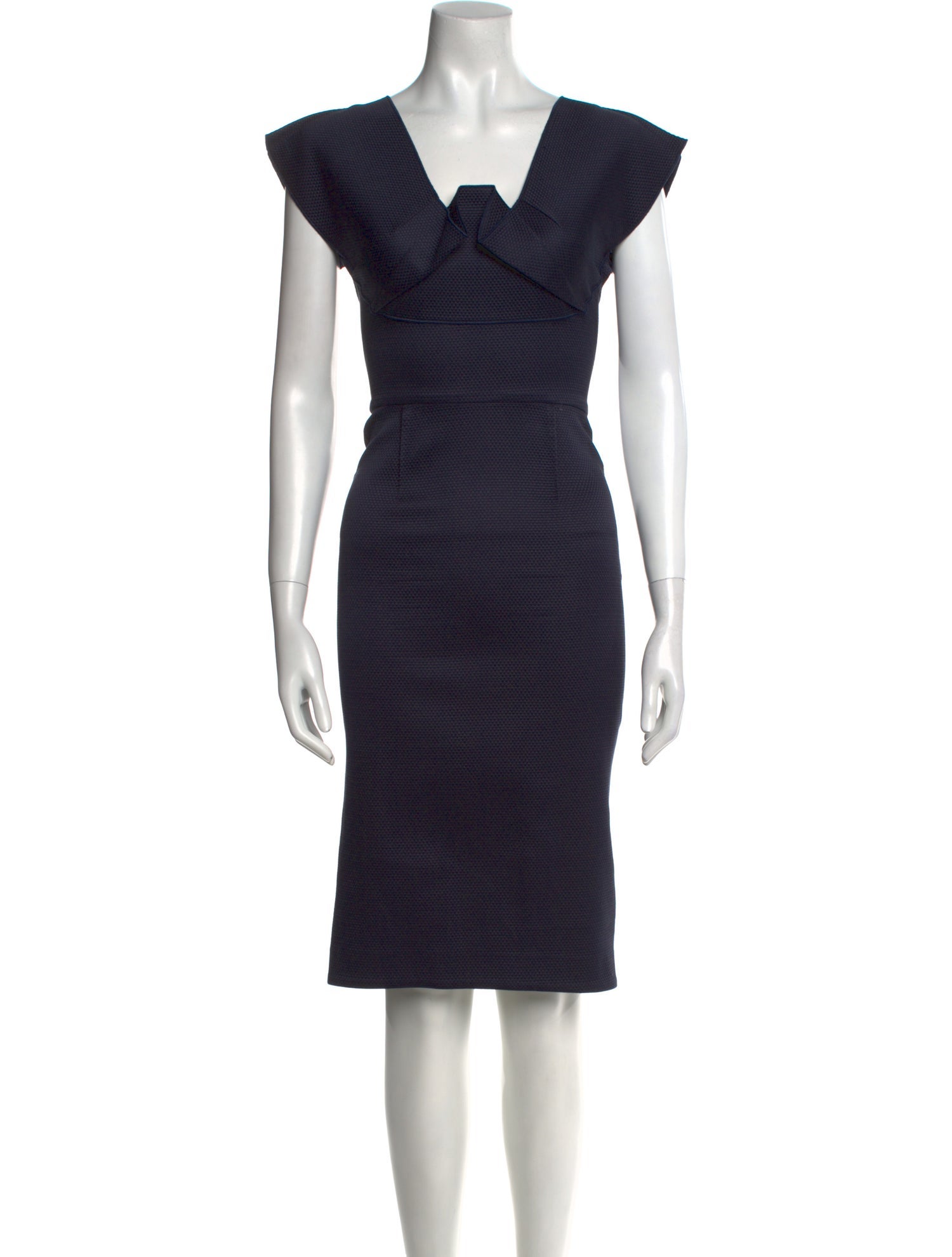 Roland Mouret V-Neck Midi Length Dress