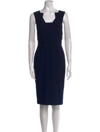 Roland Mouret Square Neckline Knee-Length Dress