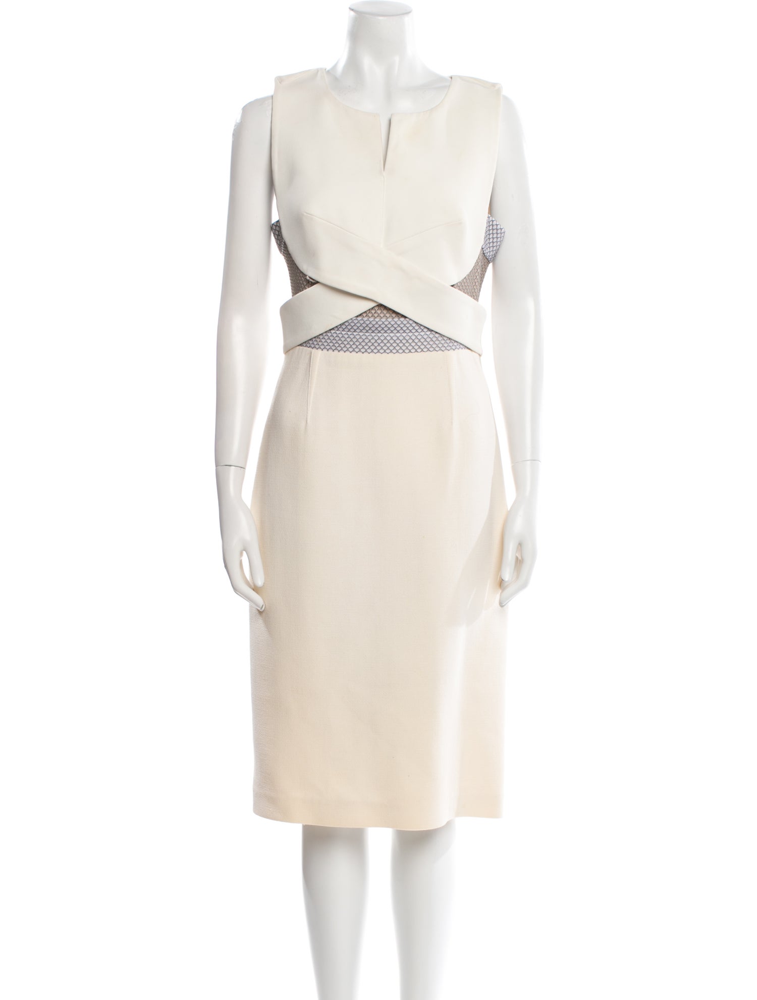 Roland Mouret Crew Neck Midi Length Dress