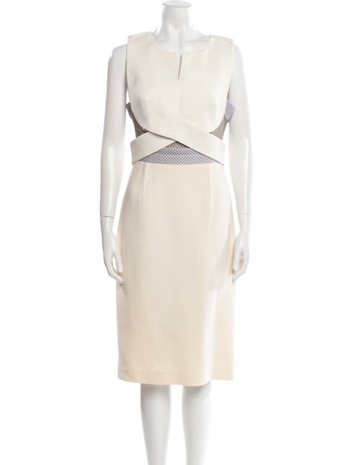 Roland Mouret Crew Neck Midi Length Dress