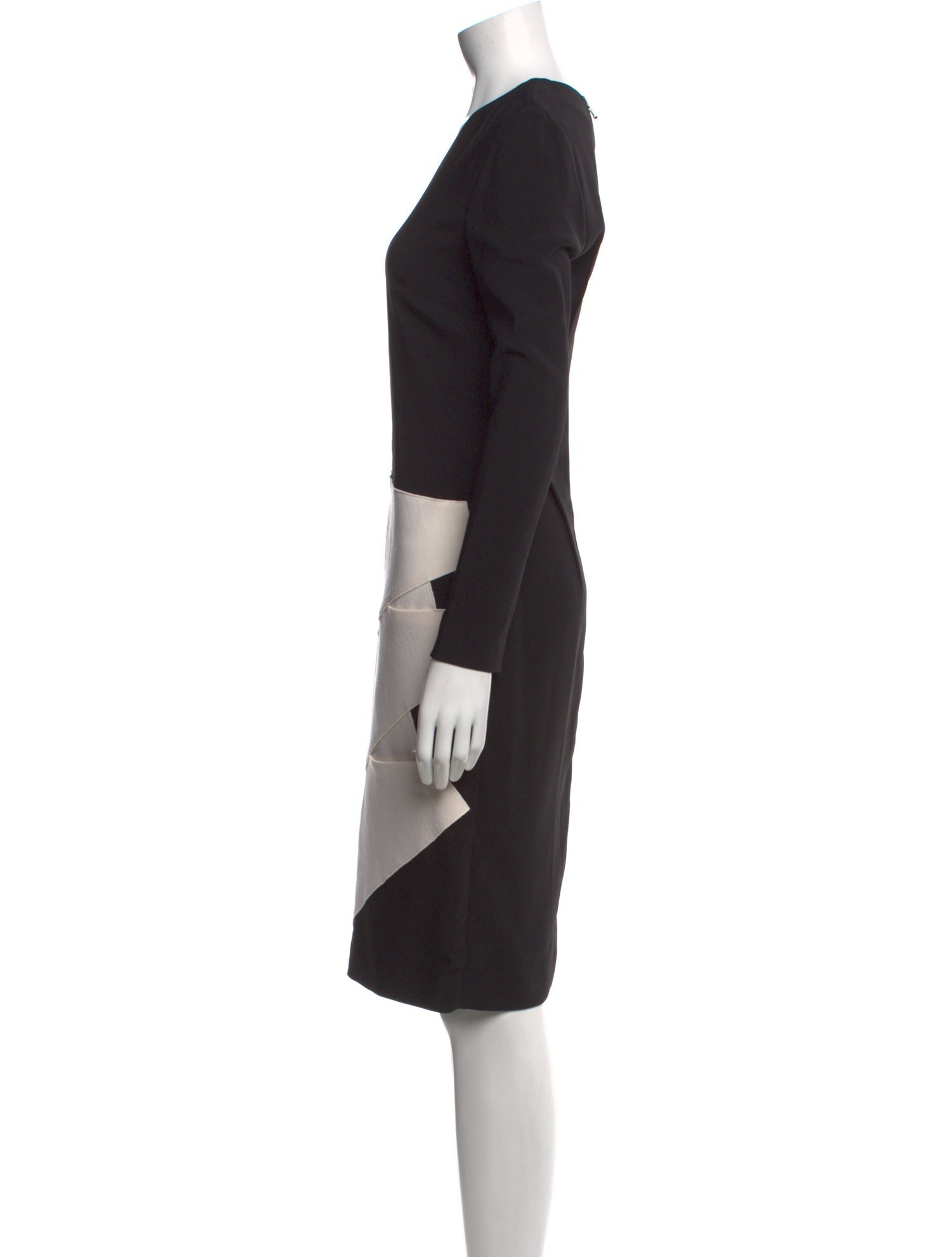 Roland Mouret Leather Knee-Length Dress