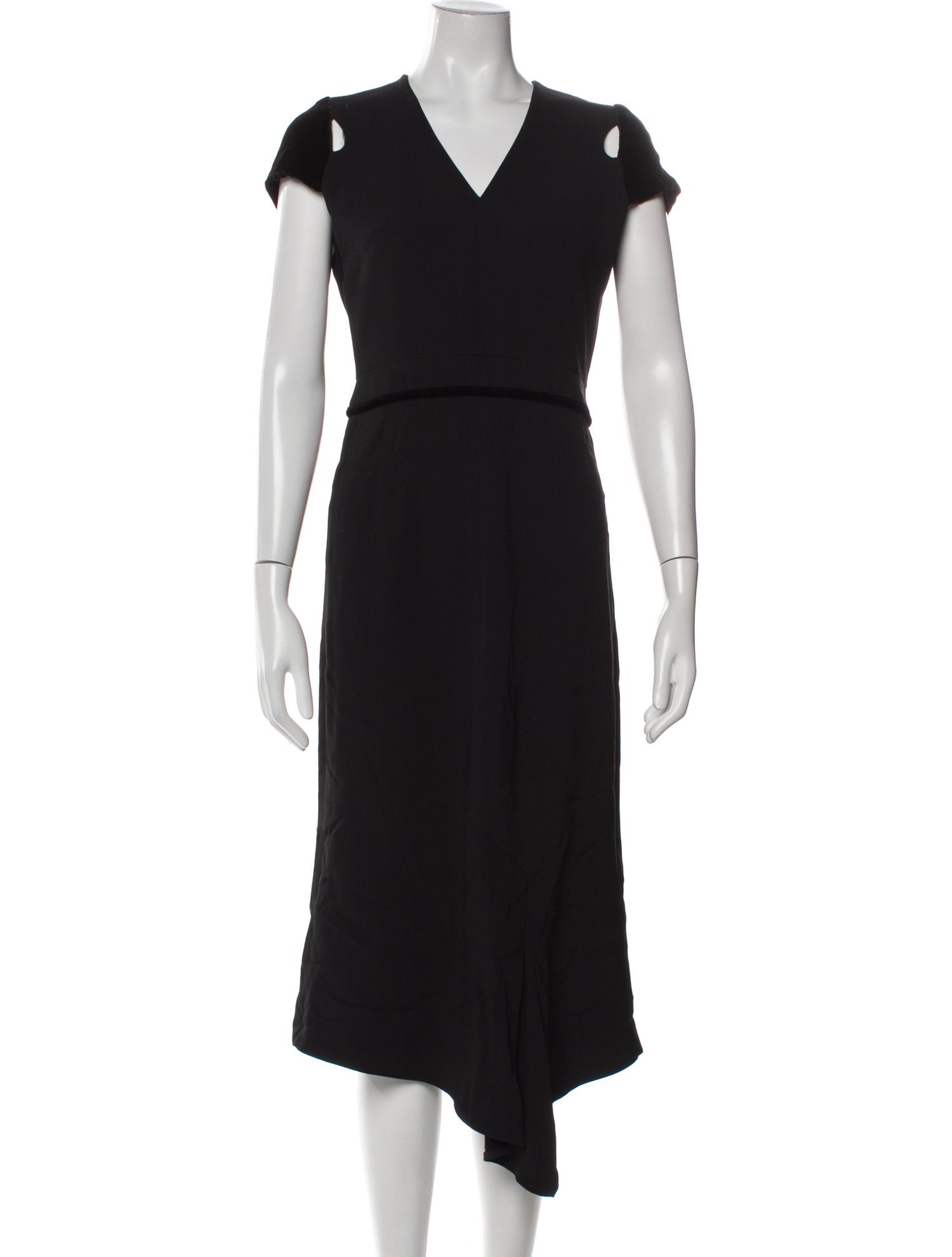 Roland Mouret V-Neck Long Dress