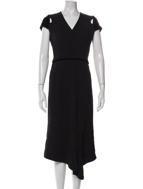 Roland Mouret V-Neck Long Dress