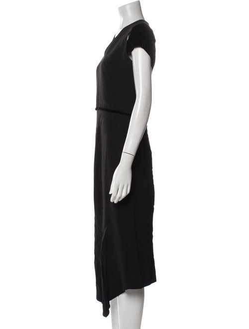Roland Mouret V-Neck Long Dress