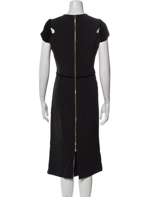 Roland Mouret V-Neck Long Dress