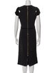 Roland Mouret V-Neck Long Dress