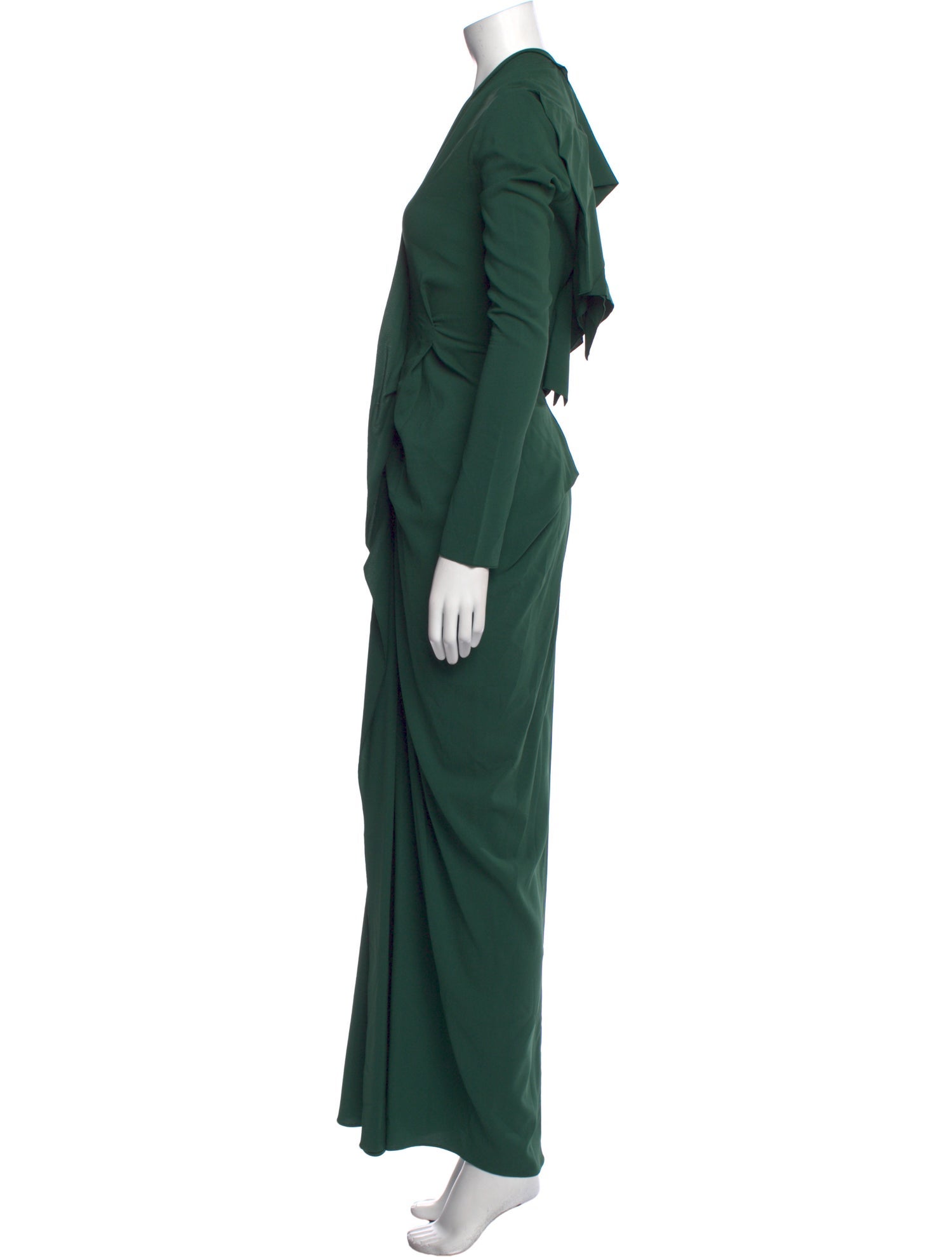 Roland Mouret V-Neck Long Dress