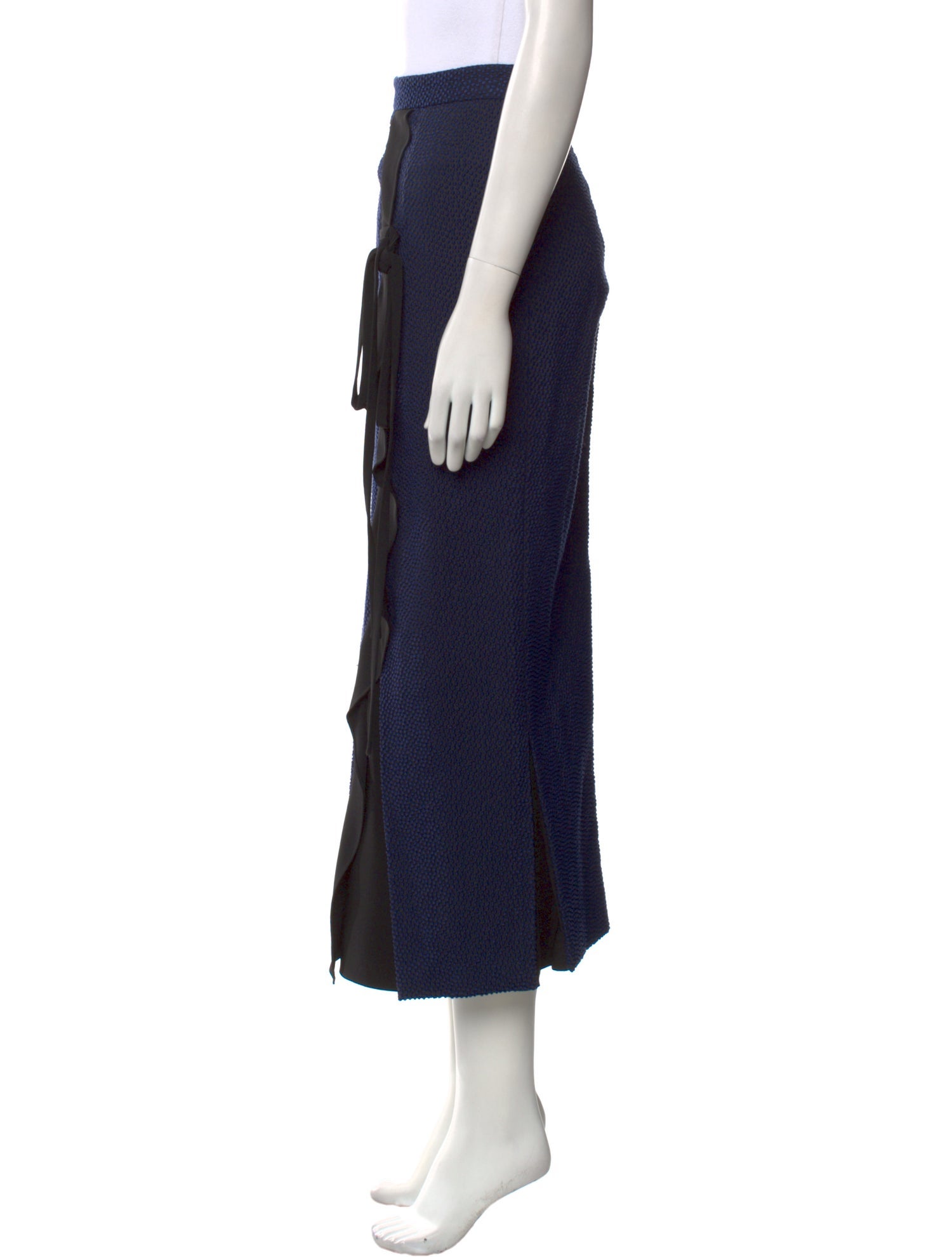 Roland Mouret Polka Dot Print Midi Length Skirt