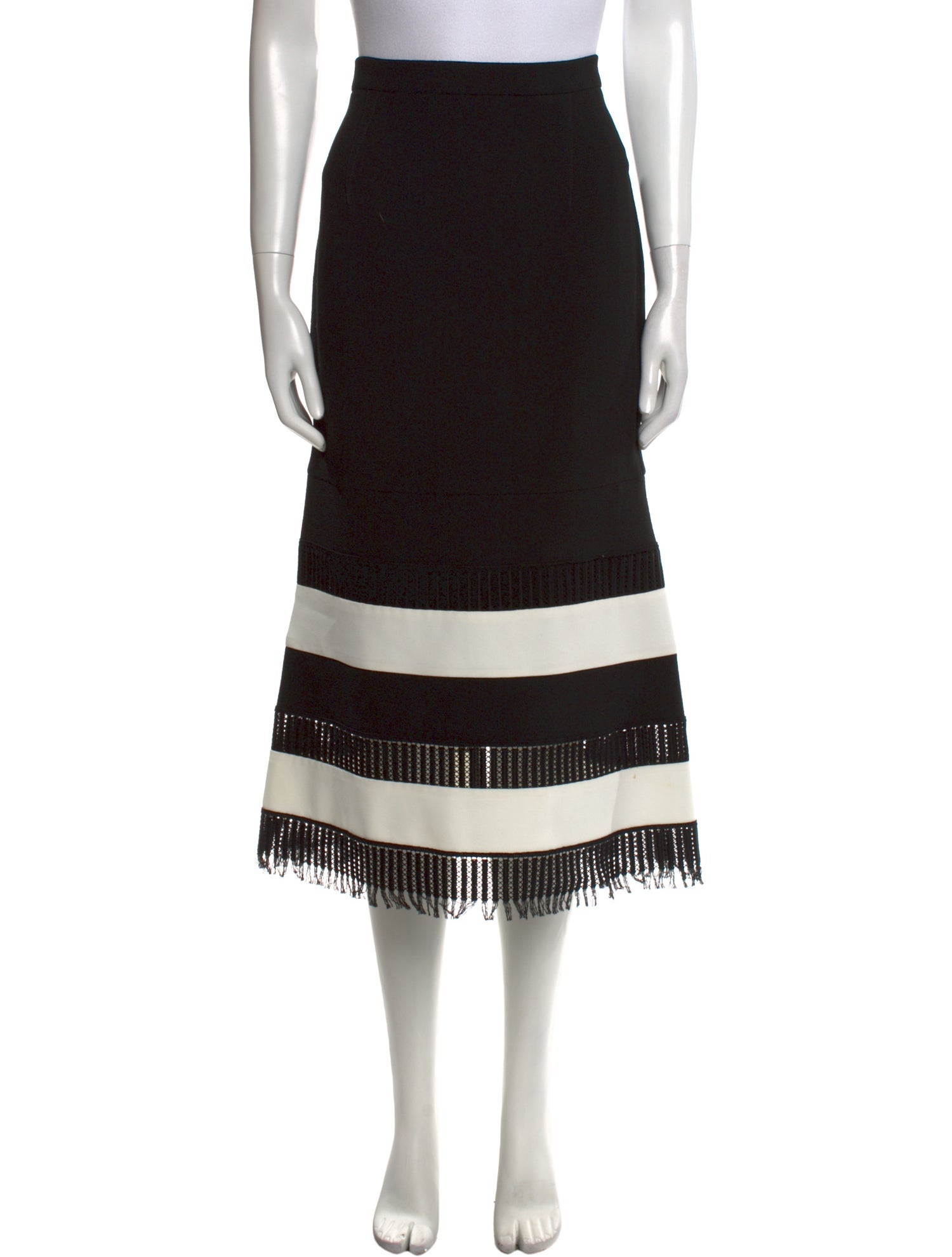 Roland Mouret Wool Midi Length Skirt