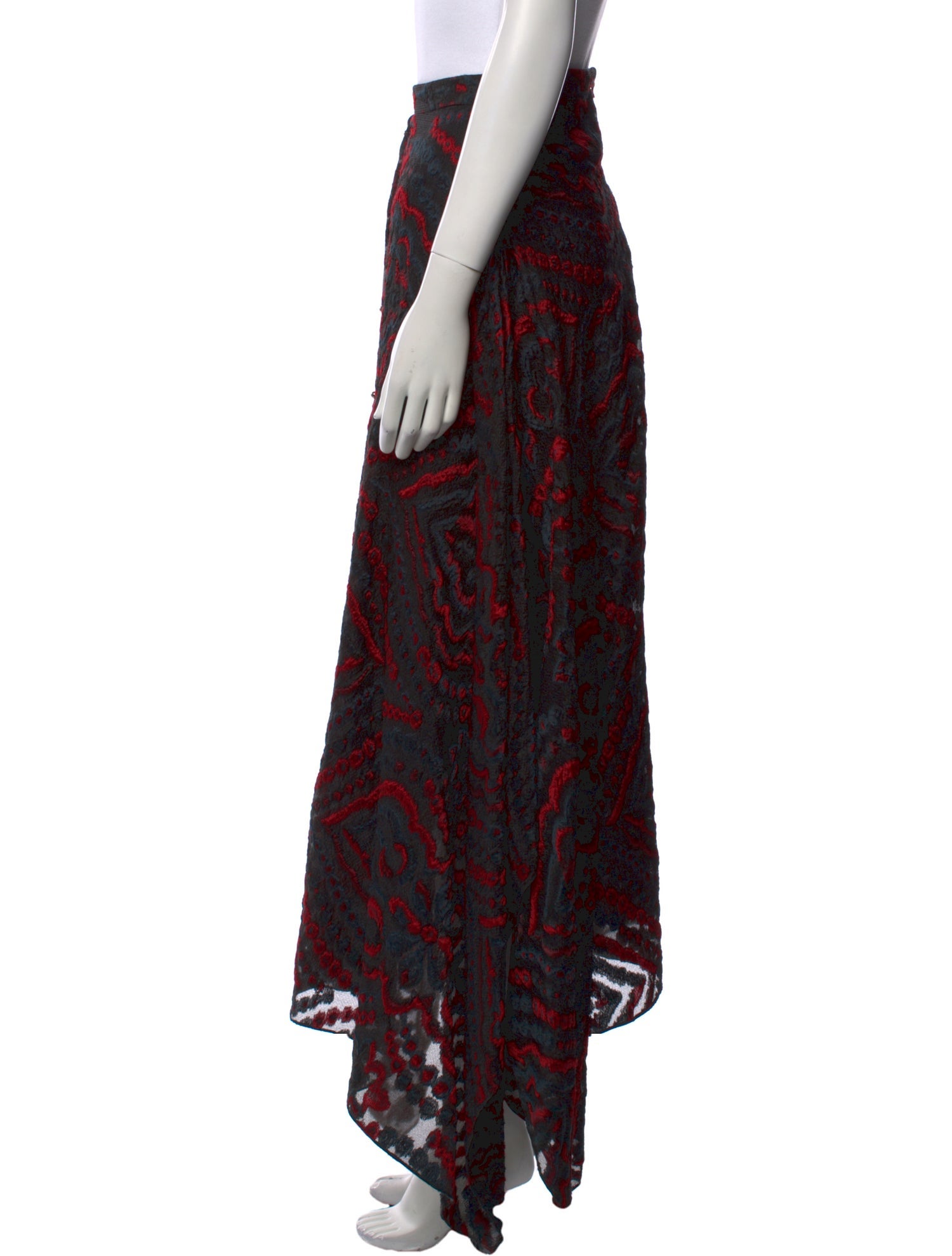 Roland Mouret Printed Long Skirt
