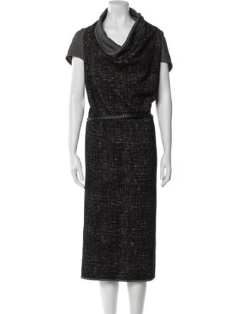 Roland Mouret Cowl Neck Midi Length Dress