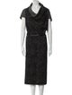 Roland Mouret Cowl Neck Midi Length Dress